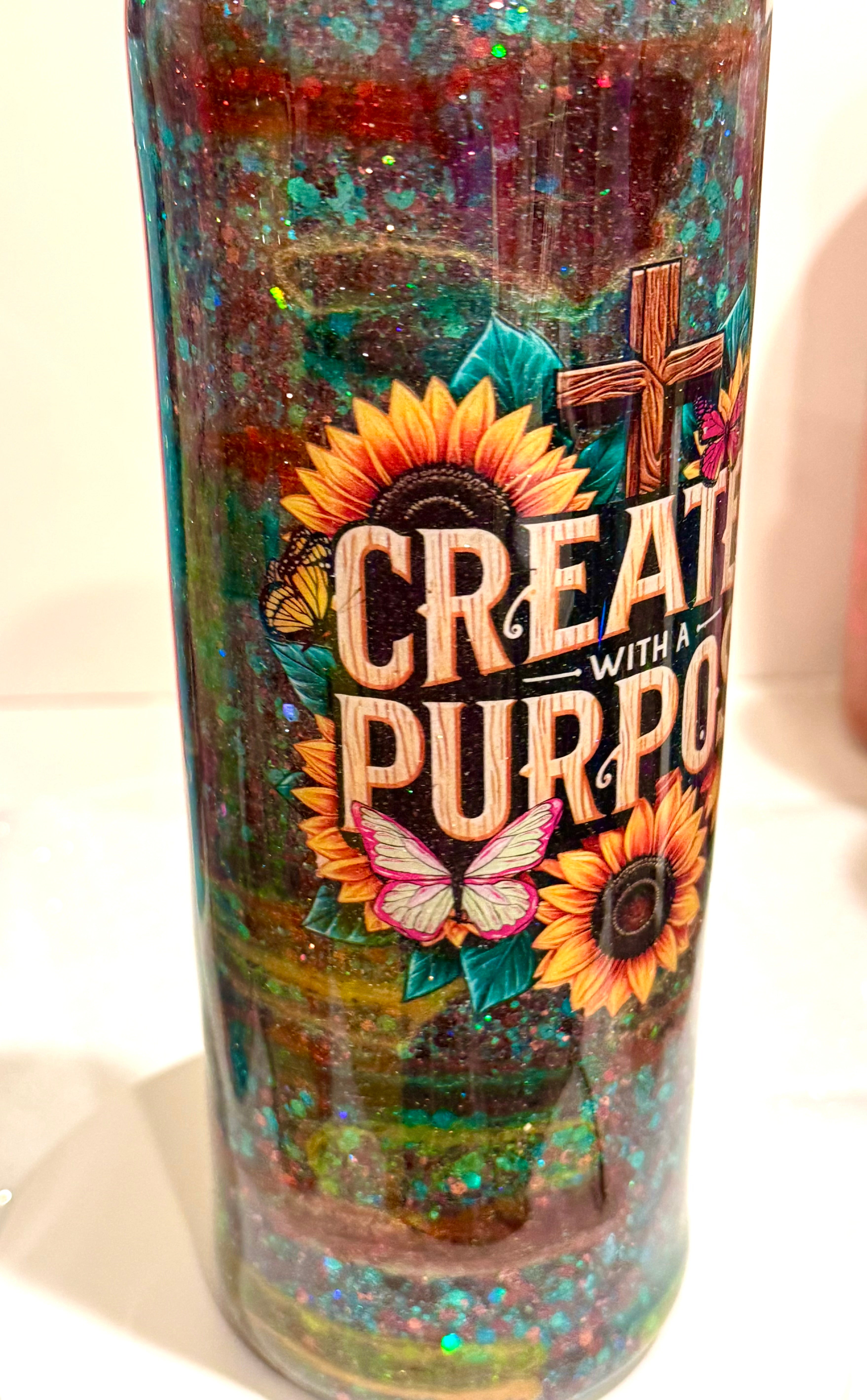 Created With Purpose Tumbler (30 oz. Skinny)