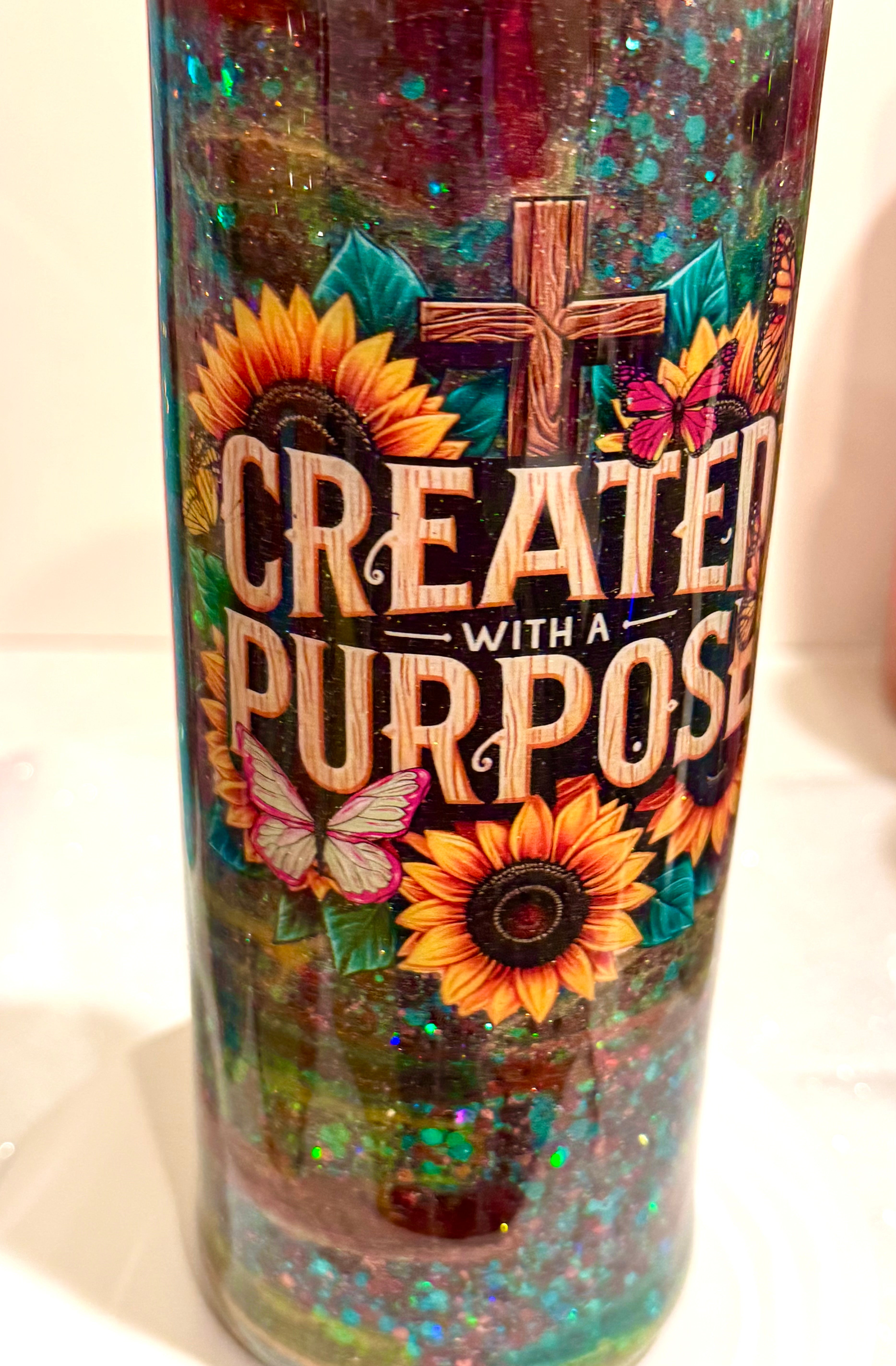 Created With Purpose Tumbler (30 oz. Skinny)