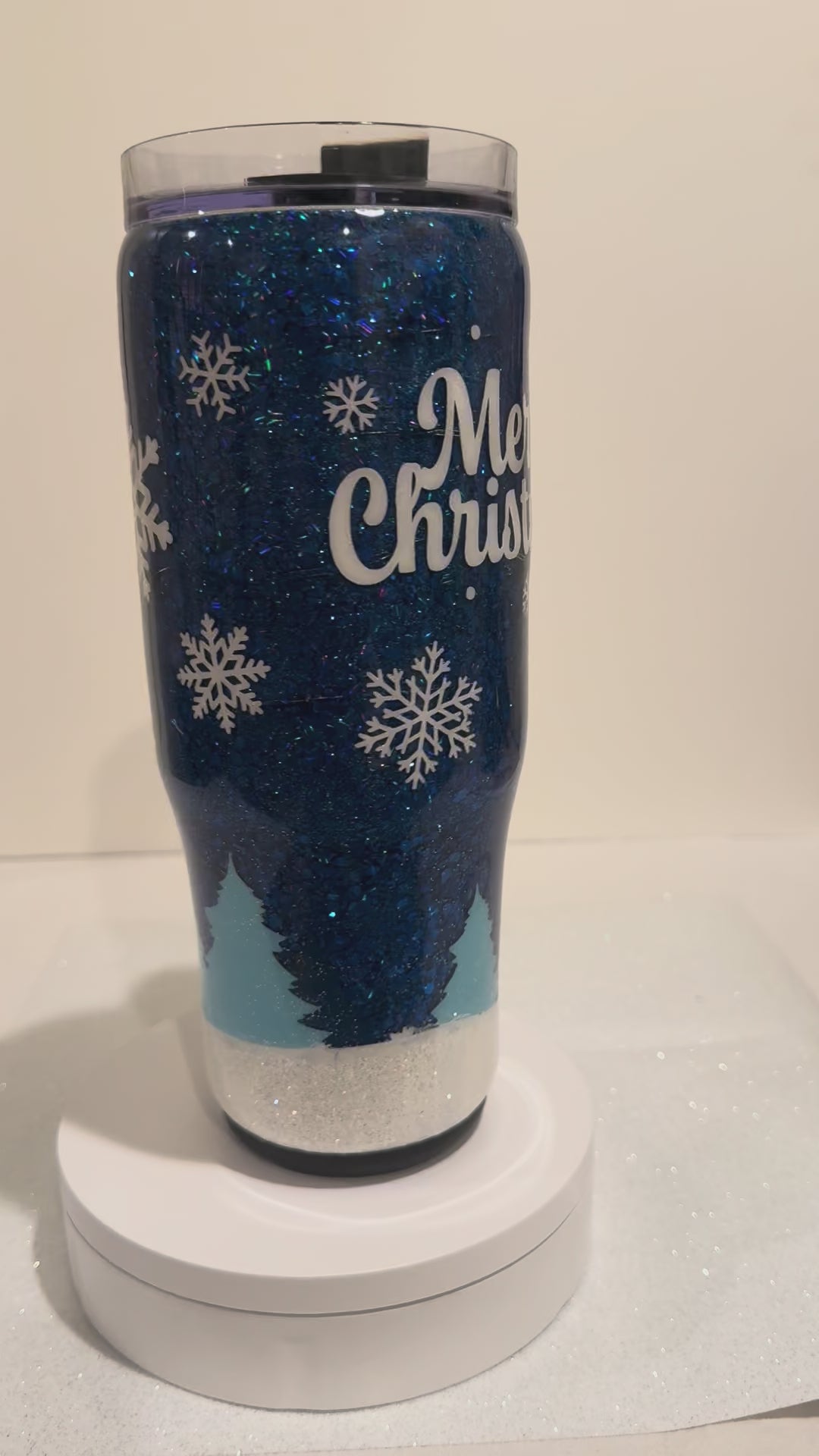 Christmas snowflakes lighted tumbler (30 oz lighted)