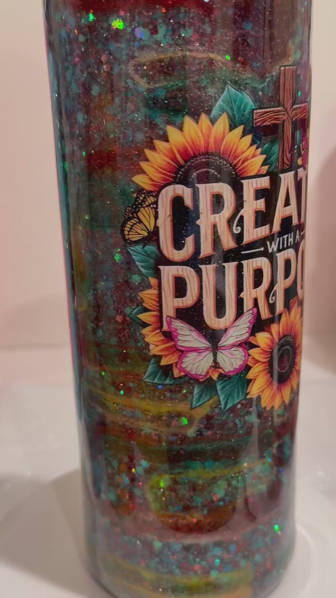Created With Purpose Tumbler (30 oz. Skinny)